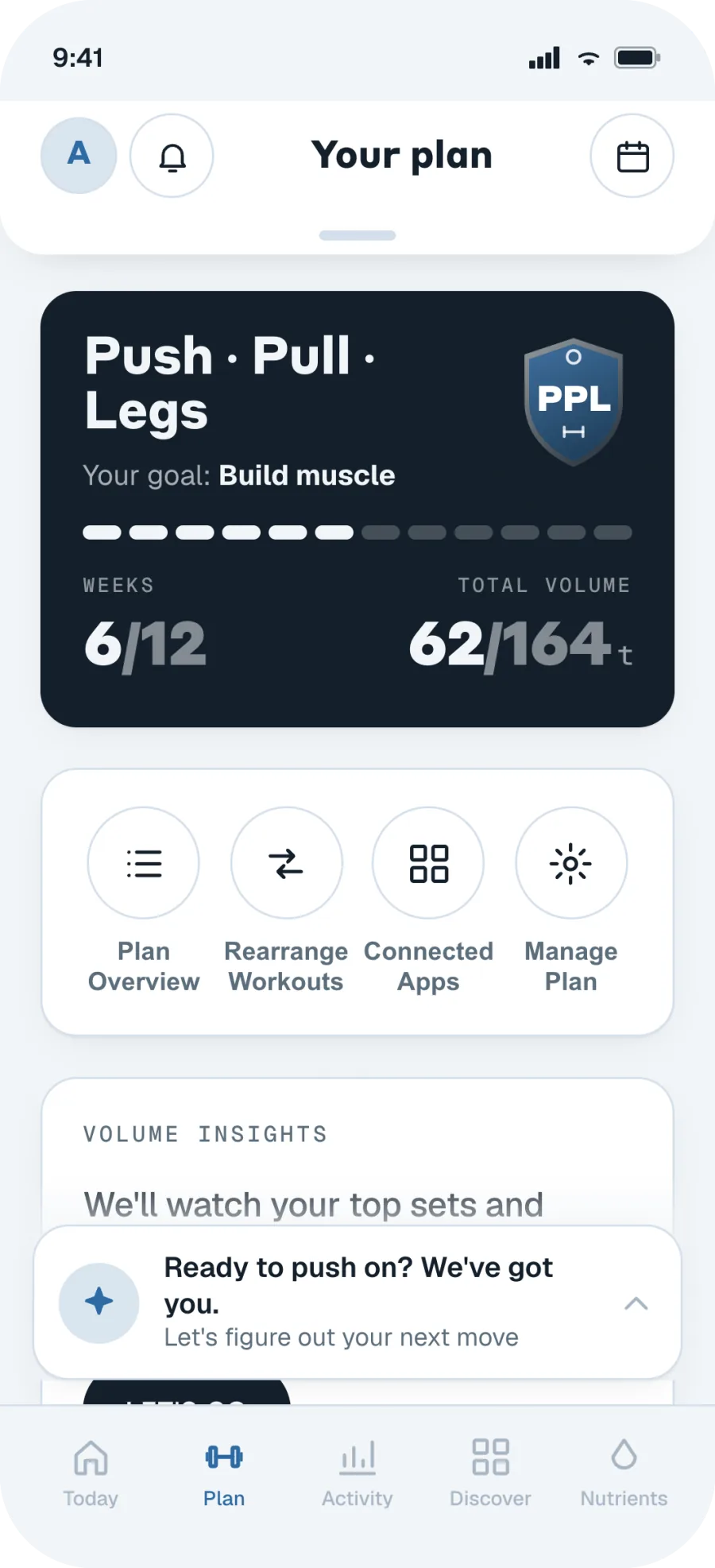 Fit4Gains app screen